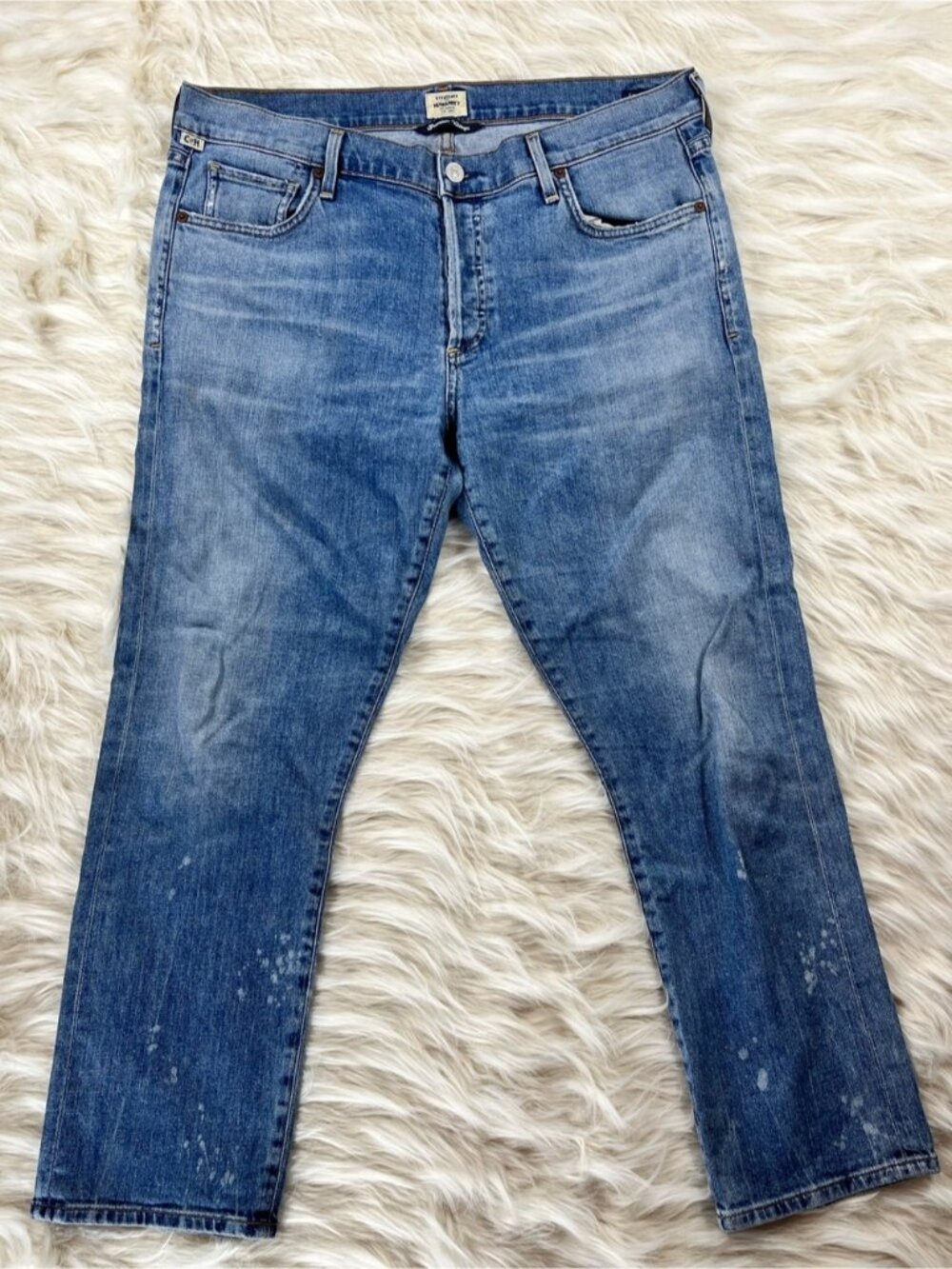 Citizens Of Humanity Emerson Jeans Size 30 36x27 Mid Rise Boyfriend Light Wash